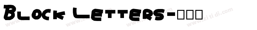 Block Letters字体转换